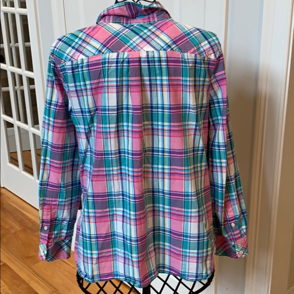 Talbots Plaid Button Down - image 2